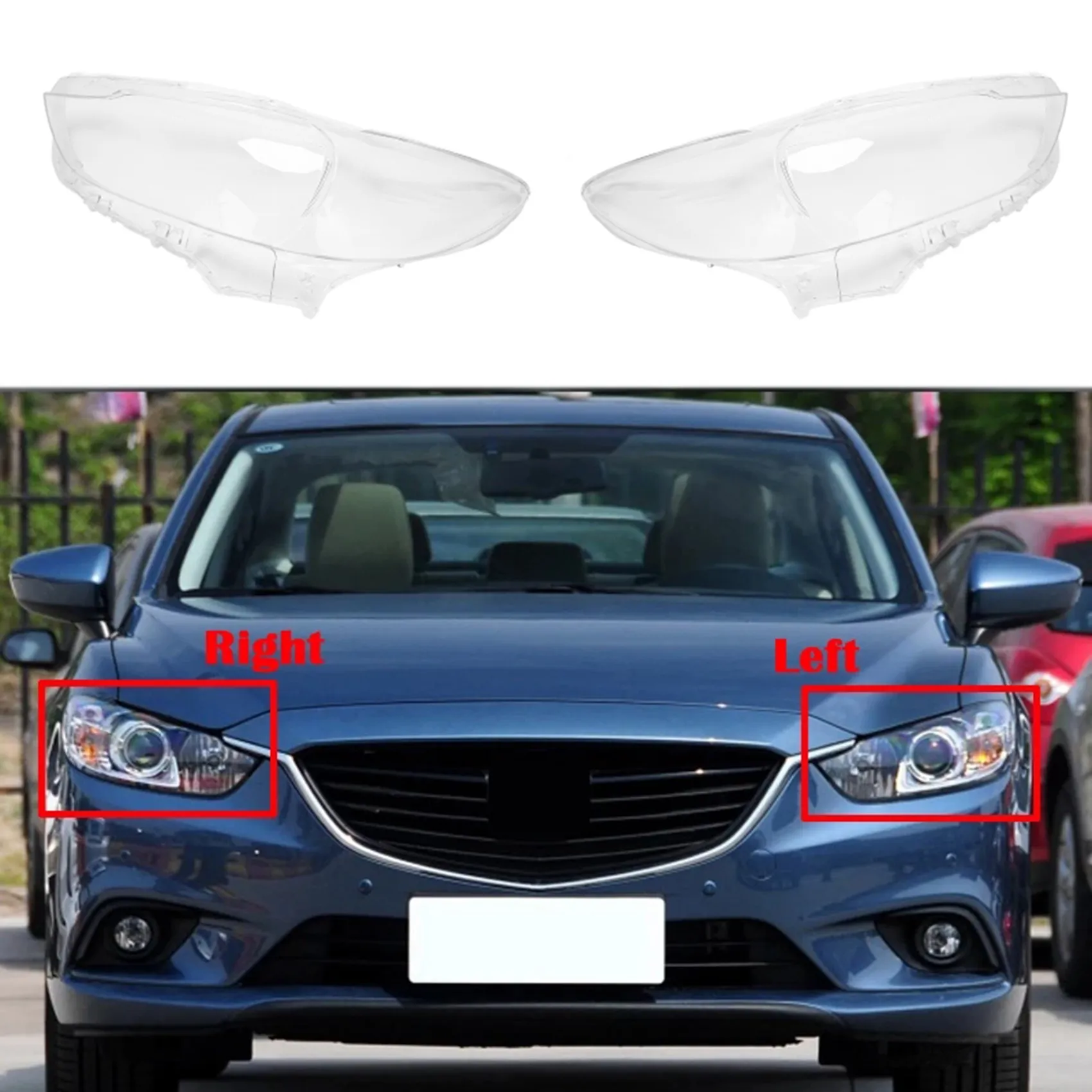

Автомобильный правый налобный фонарь, прозрачный абажур, накладка на фару, чехол, маска на объектив для Mazda 6 Atenza 2013- 2016