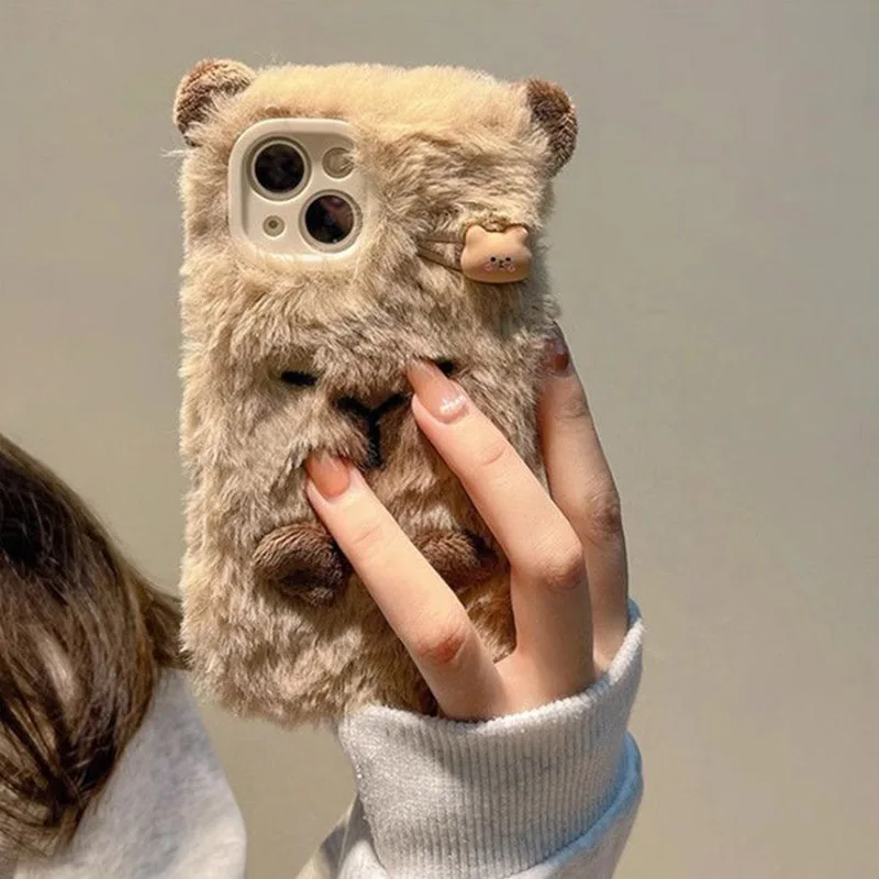 Kawaii Capybara Plush Phone Case Iphone15/14/13/12/11/xs/xr Pro Max Cartoon Anime Doll Full Package Accessories Autumn/winter
Kawaii Capybara Plush Phone Case Iphone15/14/13/12/11/xs/xr Pro Max Cartoon Anime Doll Full Package Accessories Autumn/winter
