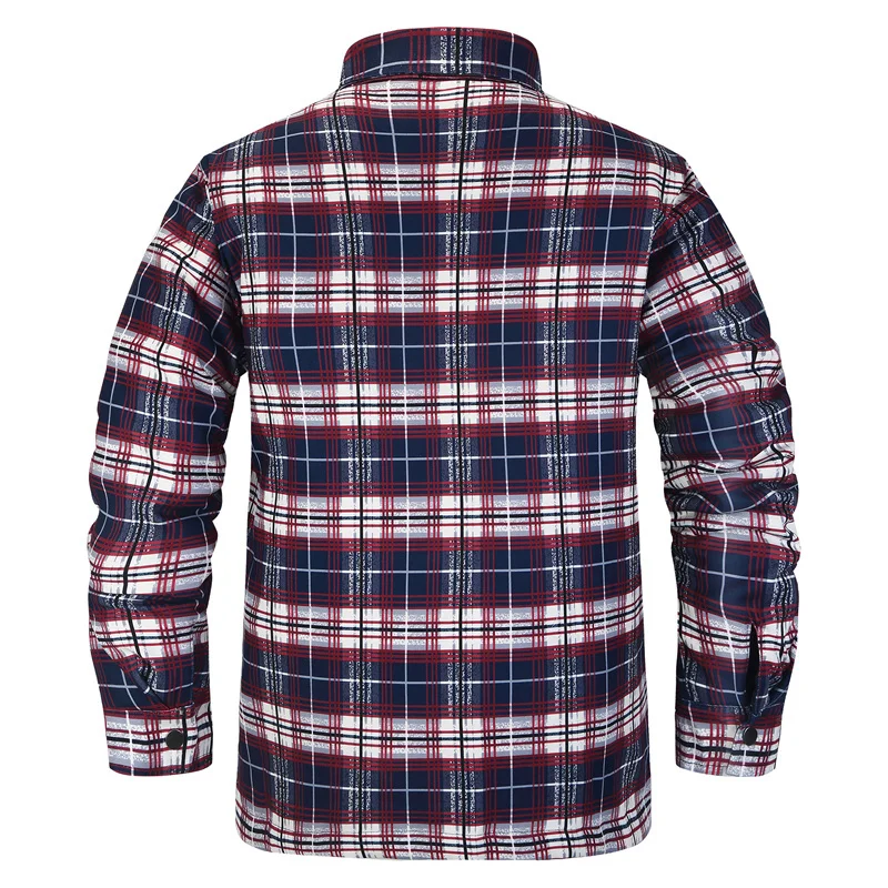 الشتاء منقوشة قمصان للرجال سميكة الأخضر فحص قميص سترة عادية طويلة الأكمام مبطن جاكيتات كبيرة وطويلة القامة EUR/US حجم S-5XL الشتاء منقوشة قمصان للرجال سميكة الأخضر فحص قميص سترة عادية طويلة الأكمام مبطن جاكيتات كبيرة وطويلة القامة EUR/US حجم S-5XL