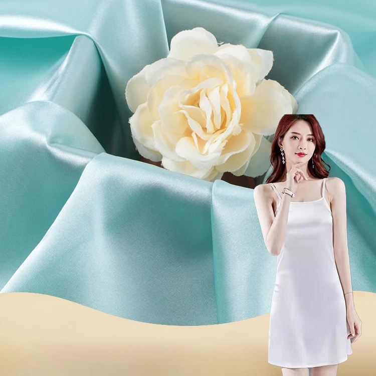 Simulated Silk Satin, Polyester Micro-elastic Dress Fabric, Glossy Pajamas Suspender Lining Fabric 
Simulated Silk Satin, Polyester Micro-elastic Dress Fabric, Glossy Pajamas Suspender Lining Fabric