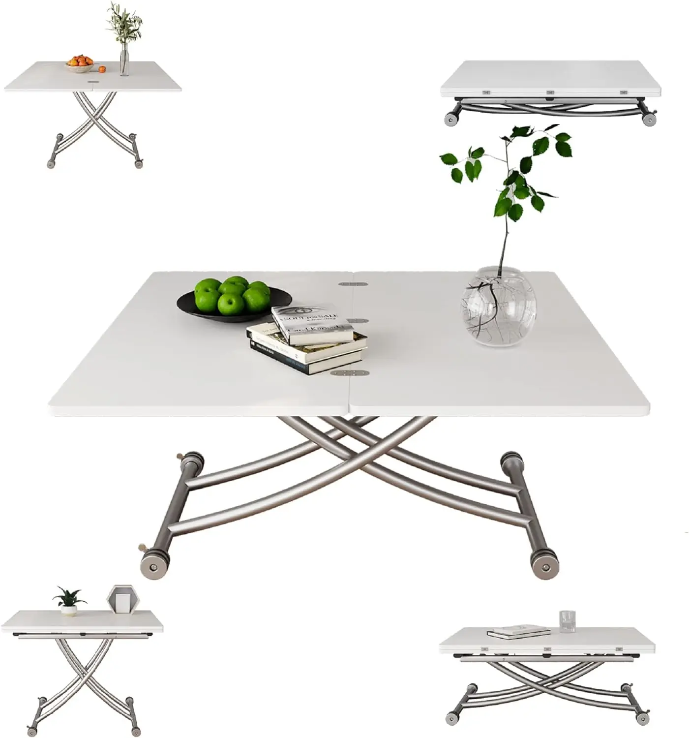 Multifunctional Folding Dining Table, Versatile Lift Top Coffee Table Convertible to Dining Table Height Adjustable Wooden Dinne
Multifunctional Folding Dining Table, Versatile Lift Top Coffee Table Convertible to Dining Table Height Adjustable Wooden Dinne