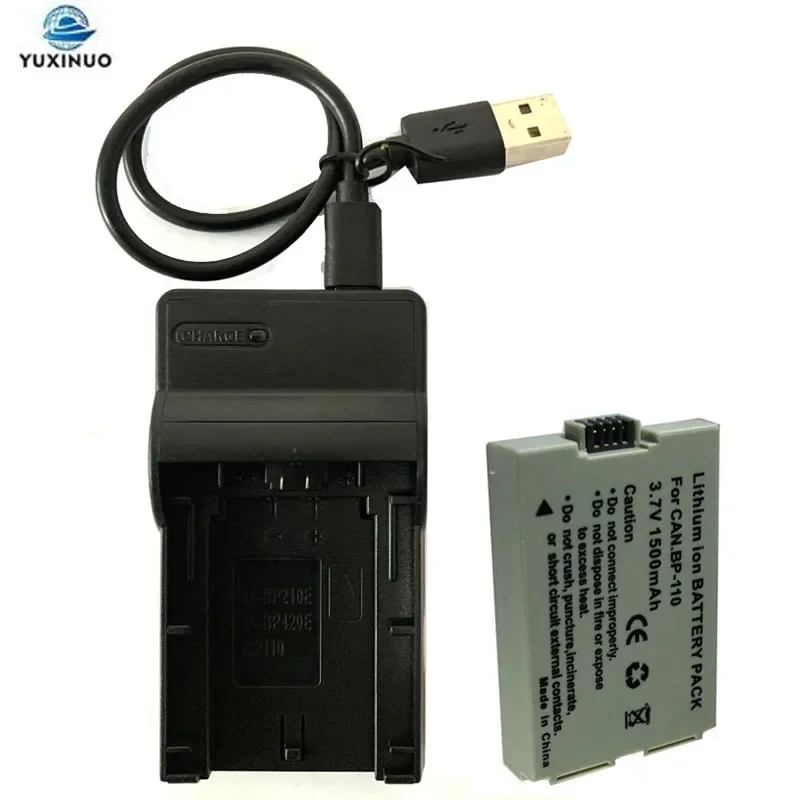 3.7V 1500mAh BP-110 BP110 Digital Camera Battery + USB Charger for Canon R28 R26 R206 R21 R200 HFR28 HFR200 HFR206
3.7V 1500mAh BP-110 BP110 Digital Camera Battery + USB Charger for Canon R28 R26 R206 R21 R200 HFR28 HFR200 HFR206