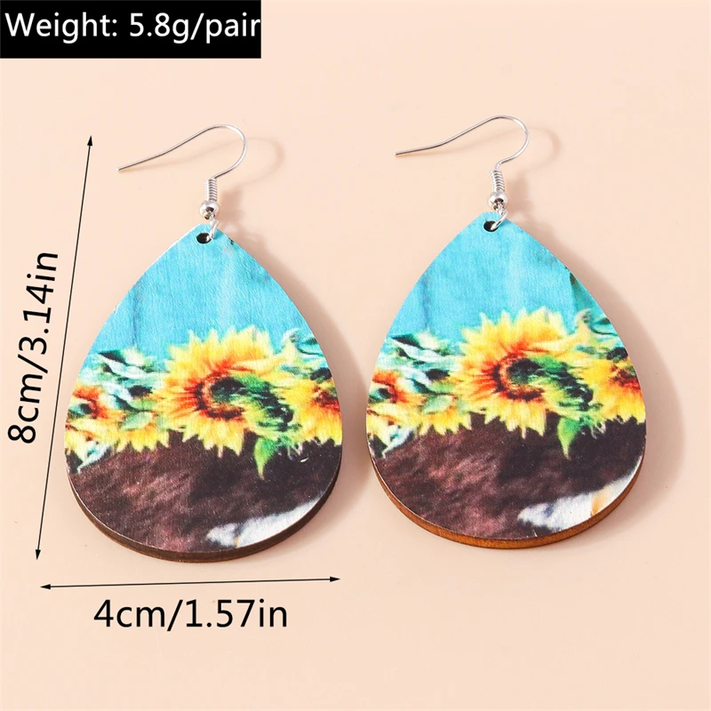Handmade Flower Drop Earrings - Colorful Knitted Dangle Hooks for Women 17 S15c3be586d234909a716a24133447345s