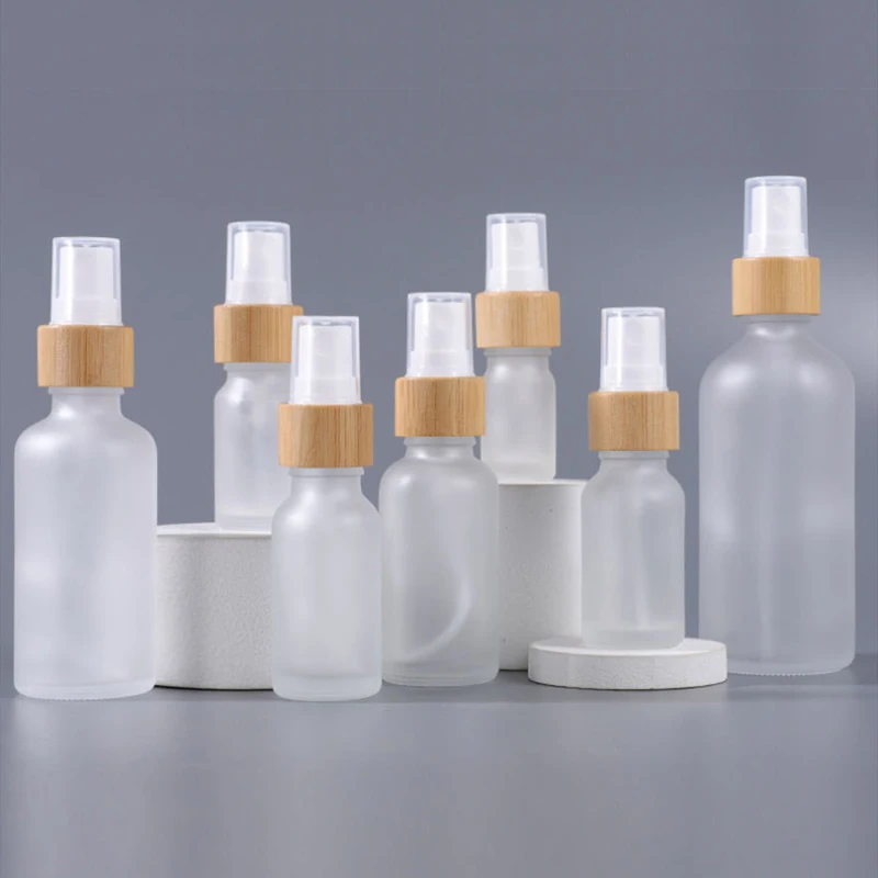 10 Pcs 5ml-100ml Frosted Spray bottle with Bamboo Cap Refillable high-quality thick frosted glass perfume Bottles
10 Pcs 5ml-100ml Frosted Spray bottle with Bamboo Cap Refillable high-quality thick frosted glass perfume Bottles