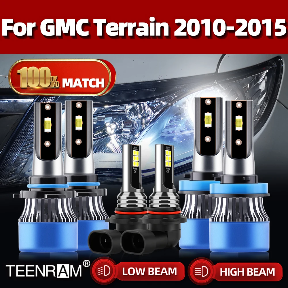 LED Headlight Bulb With Canbus High & Low Beam Car Headlamp 12V 6000K Fog Lamps For GMC Terrain 2010 2011 2012 2013 2014 2015
LED Headlight Bulb With Canbus High & Low Beam Car Headlamp 12V 6000K Fog Lamps For GMC Terrain 2010 2011 2012 2013 2014 2015