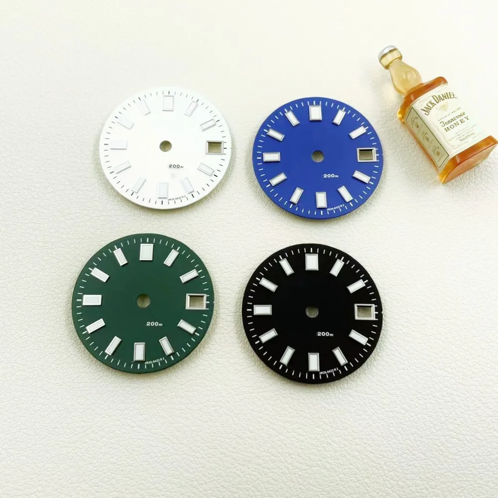 NH34 dial diameter 28.5mm change four-pin watch literal green luminous diving surface disc accessories
NH34 dial diameter 28.5mm change four-pin watch literal green luminous diving surface disc accessories