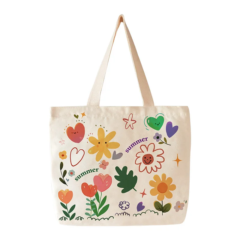 Flower Print Women's Handbags Foldable Shopping Bag Canvas Tote Pouch Large-capacity Storage Bag Organizer Student Book Bags
Flower Print Women's Handbags Foldable Shopping Bag Canvas Tote Pouch Large-capacity Storage Bag Organizer Student Book Bags