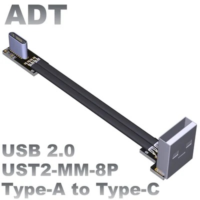 USB 2.0 Type-A to Type-C flat charging data cable Type-C angle charging data cable core wire with shield to support high current
USB 2.0 Type-A to Type-C flat charging data cable Type-C angle charging data cable core wire with shield to support high current