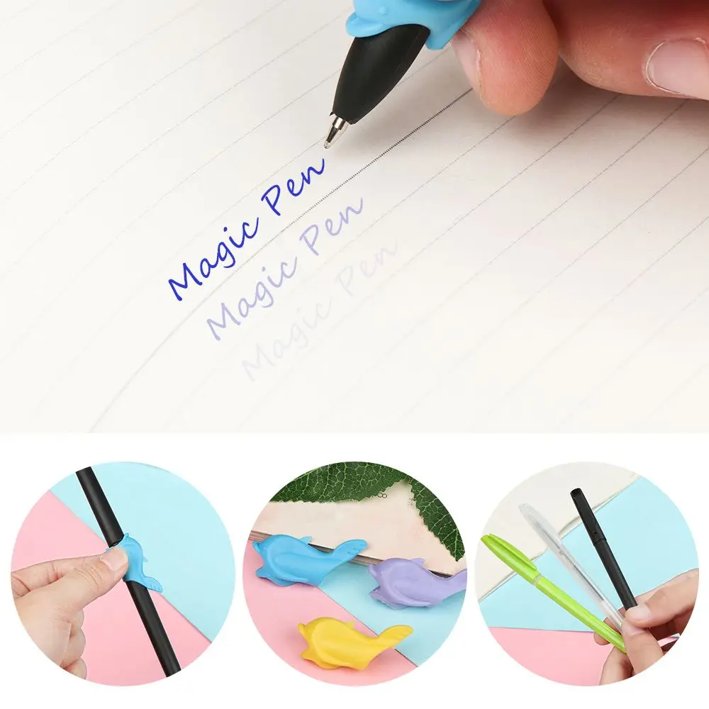 

Automatic Fade Pen Kit Magic Pen Disappearing Refill Invisible Blue Ink Gel Pens Groove Copy Book Calligraphy Board Stationery