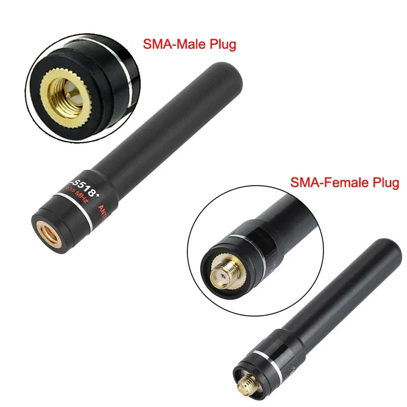 Dual Band UHF VHF HH-S518+ High Gain Antenna SMA Male / SMA Female Hand Antenna For Baofeng UV-5R UV-3R UV-100 TYT TH-F5 Radio
Dual Band UHF VHF HH-S518+ High Gain Antenna SMA Male / SMA Female Hand Antenna For Baofeng UV-5R UV-3R UV-100 TYT TH-F5 Radio