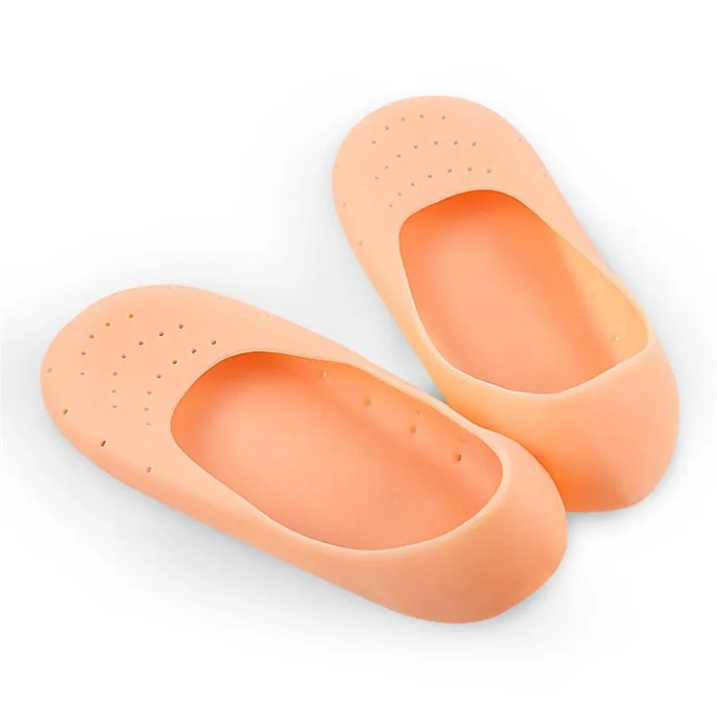 

2 Pcs Silicone Insole Gel Sock Foot Care Feet Protector Pain Relief Crack Prevention Moisturize Dead Skin Removal Insert Pads