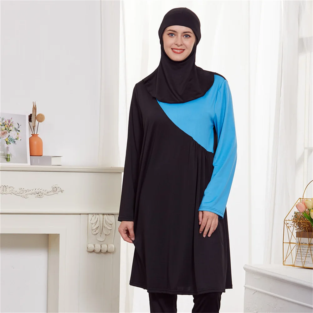 

Burkini Femme Musulmane Full Cover 3 Pieces Set Muslim Swimwear 2024 Women Maillot De Bain Musulman Femme Hijab Modest Swimsuit