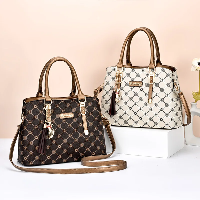 Women's bag 2023 new fashion mother's bag large capacity temperament hand messenger middle-aged women's shoulder bag
Women's bag 2023 new fashion mother's bag large capacity temperament hand messenger middle-aged women's shoulder bag