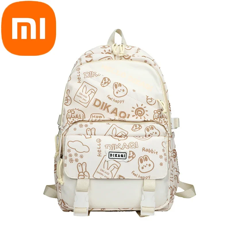 

Xiaomi Backpack for Junior High School Girls' Checked Out Large Capacity Versatile Bag