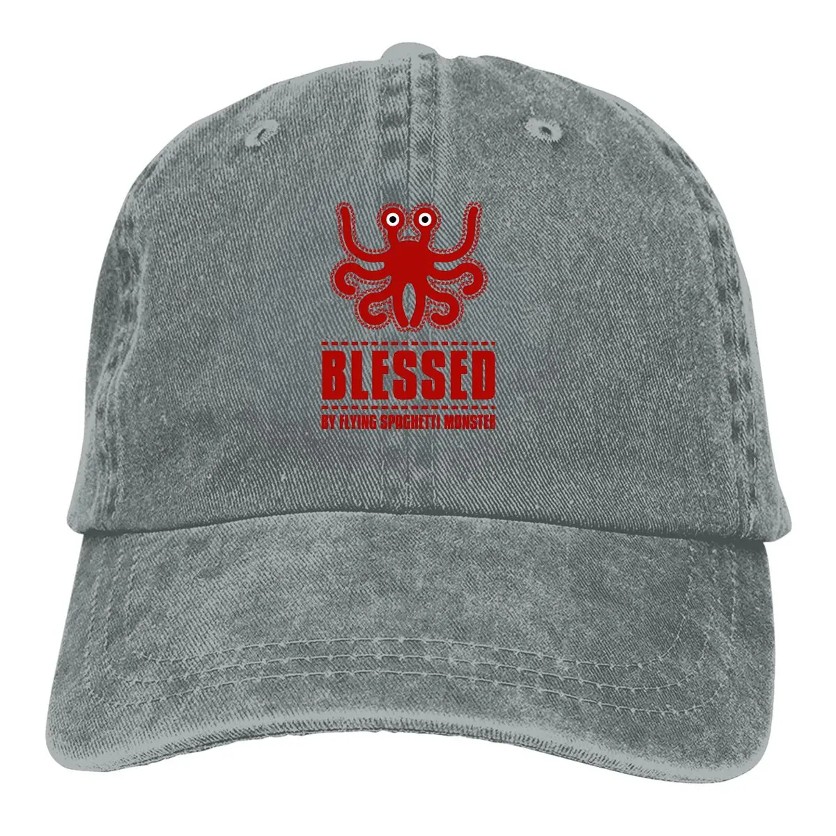 

Washed Men's Baseball Cap Blessed By FSM Trucker Snapback Cowboy Caps Dad Hat Flying Spaghetti Monster Golf Hats