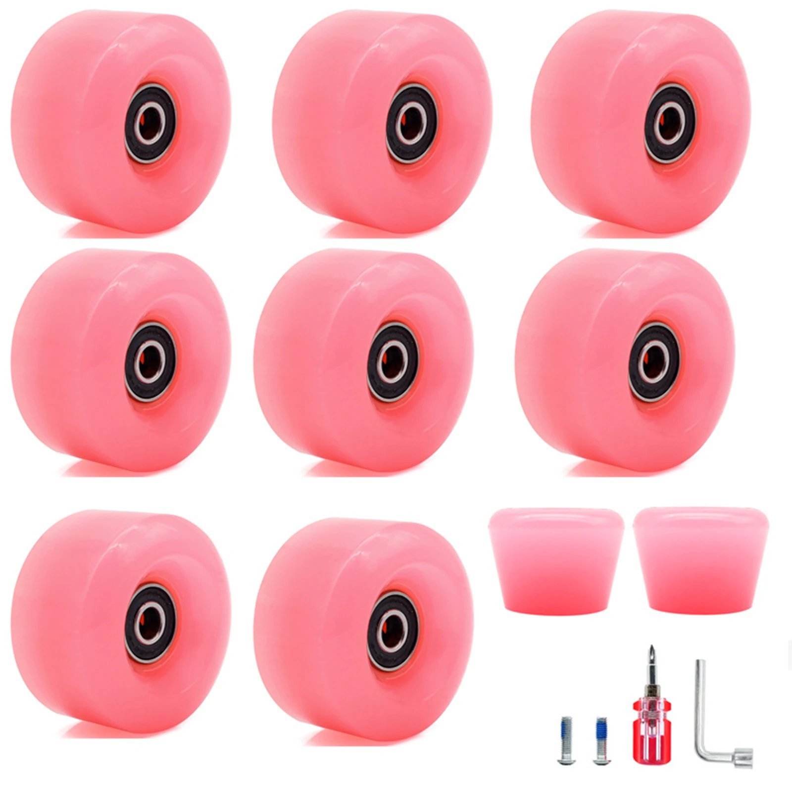 8PCS Roller Skate Wheels With Bearings 2 Toe Stoppers For Quad Skates Skateboard Roller Skate Seba Replace Blading Wheel
8PCS Roller Skate Wheels With Bearings 2 Toe Stoppers For Quad Skates Skateboard Roller Skate Seba Replace Blading Wheel