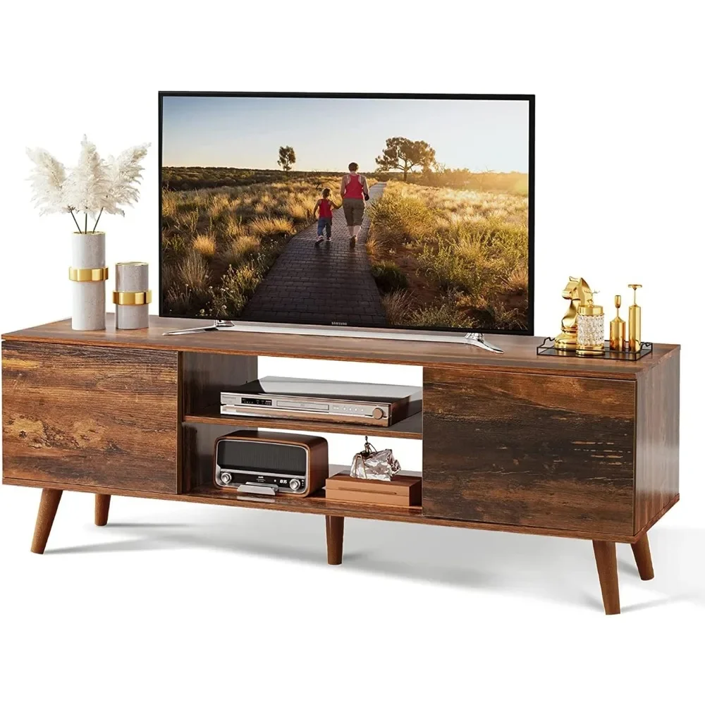 TV Stands,Mid Century Modern TV Console,Entertainment Center with Storage,for Living Room,Retro Brown
TV Stands,Mid Century Modern TV Console,Entertainment Center with Storage,for Living Room,Retro Brown