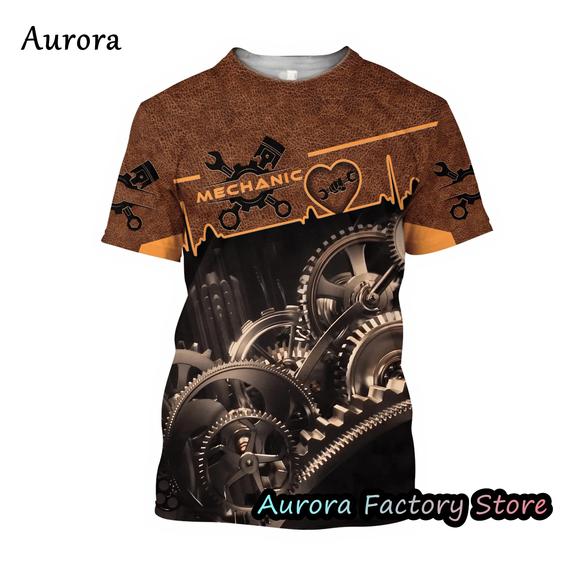 Summer Men's Machine T-Shirt Fashion Short Sleeve Harajuku Clothing Hand Tools Pattern Tops Tees Male Casual Uniform Streetwear
Summer Men's Machine T-Shirt Fashion Short Sleeve Harajuku Clothing Hand Tools Pattern Tops Tees Male Casual Uniform Streetwear