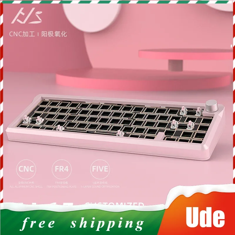 AL65 Mechanical Keyboard Kit with Knob RGB Aluminum Shell Hot Swap Ergonomic Gasket Structure FR4 Positioning Plate Keyboard Kit
AL65 Mechanical Keyboard Kit with Knob RGB Aluminum Shell Hot Swap Ergonomic Gasket Structure FR4 Positioning Plate Keyboard Kit