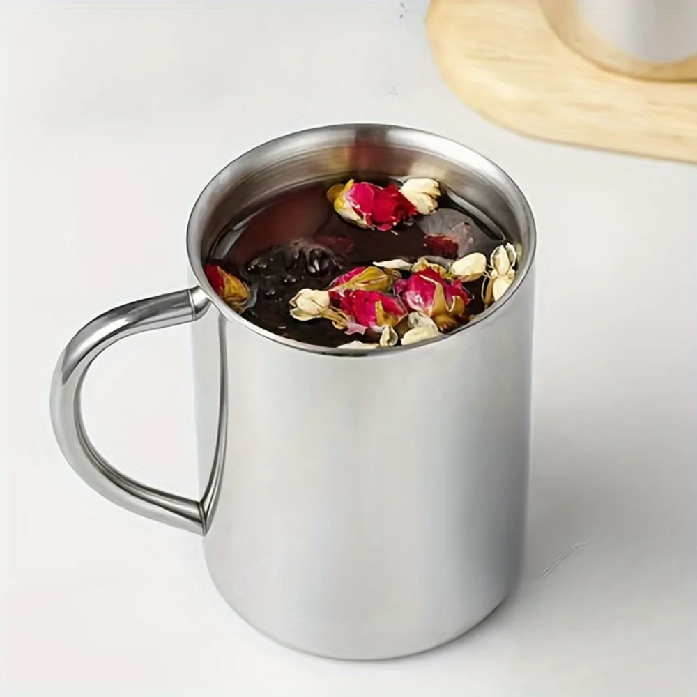 1pc Stainless Steel Portable Mug for Cafes Cup Double Wall Travel Tumbler Coffee Mug Tea Cup Portable Mug Outdoor Water Bottle
1pc Stainless Steel Portable Mug for Cafes Cup Double Wall Travel Tumbler Coffee Mug Tea Cup Portable Mug Outdoor Water Bottle