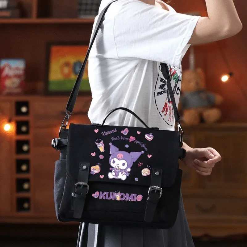 Kuromi Sanrio Anime Y2K Girl Kawaii Crossbody Bag Casualshoulder Bag Large Capacity Knapsack Lipstick Cosmetic Storage Bag
Kuromi Sanrio Anime Y2K Girl Kawaii Crossbody Bag Casualshoulder Bag Large Capacity Knapsack Lipstick Cosmetic Storage Bag