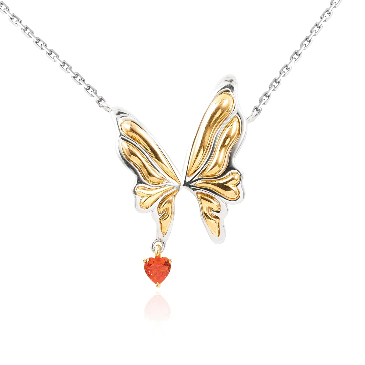 HAIKE S925 Sterling Silver Necklace Original Gilded Phoenix Butterfly Neckchain Vivid Butterfly Shape Collar Length 40cm+5cm New
HAIKE S925 Sterling Silver Necklace Original Gilded Phoenix Butterfly Neckchain Vivid Butterfly Shape Collar Length 40cm+5cm New