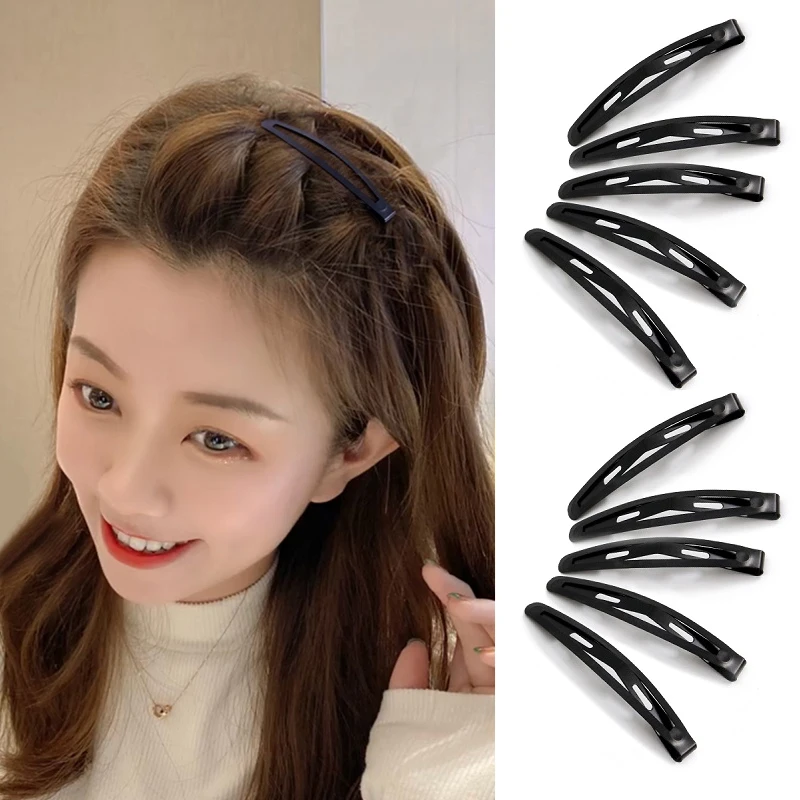 Korean Simple Black Metal Paint Frosted BB Clip Headwear Sweet Fashion Girl Women's Hairpins Hair Accessories
Korean Simple Black Metal Paint Frosted BB Clip Headwear Sweet Fashion Girl Women's Hairpins Hair Accessories