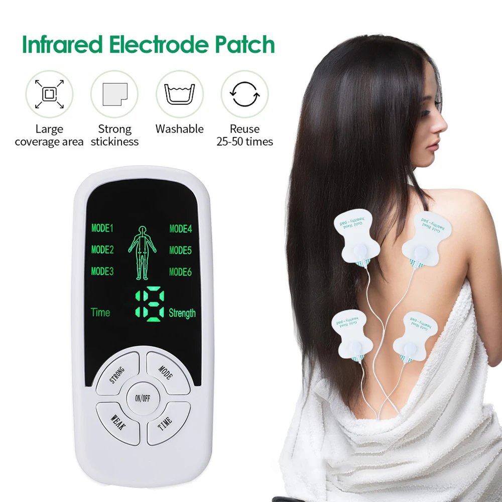 

6 Modes EMS Electric Muscle Therapy Stimulator Tens Unit Machine Meridian Physiotherapy Abdominal Pulse Prostate Body Massager