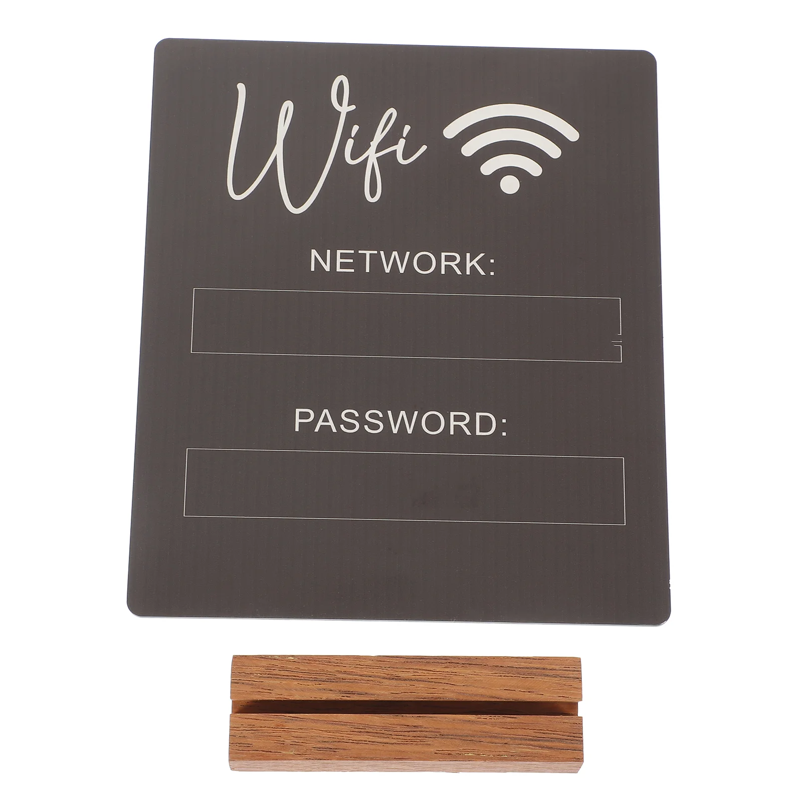 

Wifi Password Sign Reminder for Guest Room Table Hotel Wireless Network Stand Acrylic Account Decor