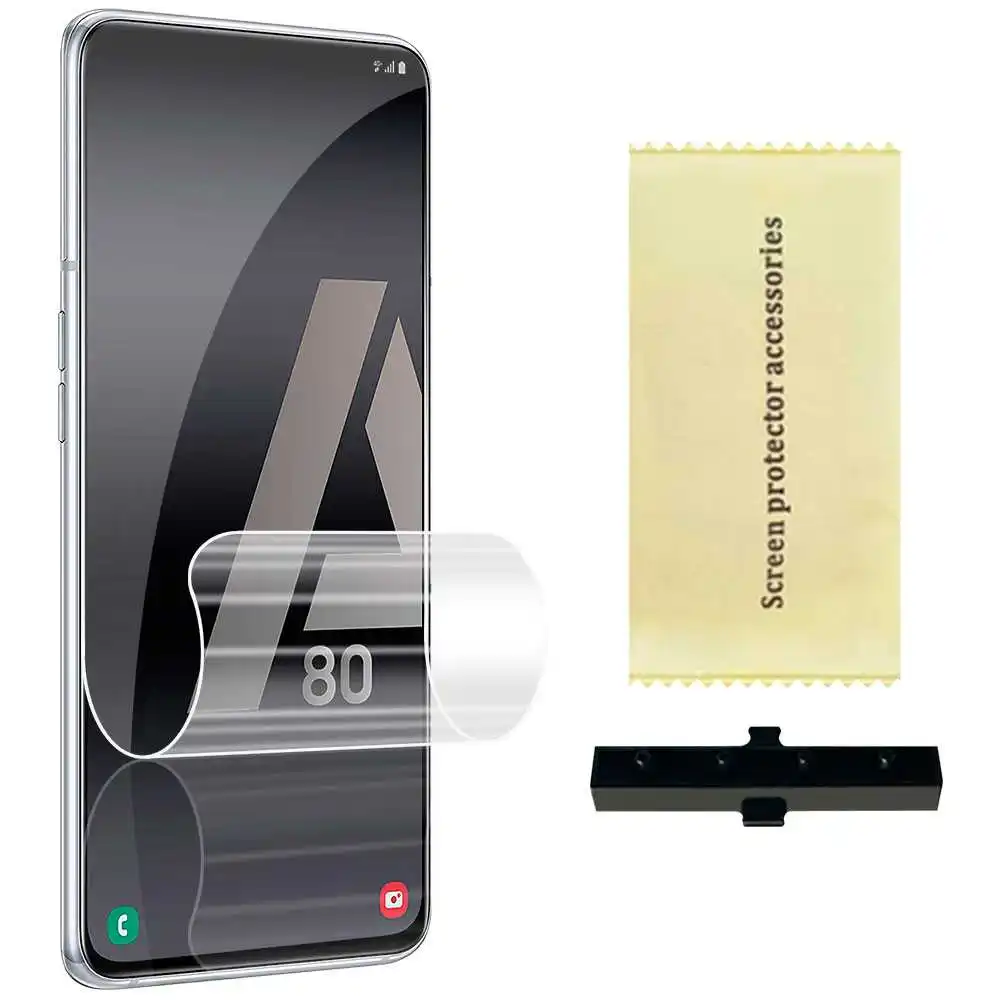 Screen Protector Hydrogel Compatible with Samsung Galaxy A80 Full Cover Protective Film Self Healing Anti-fingerprint | Мобильные