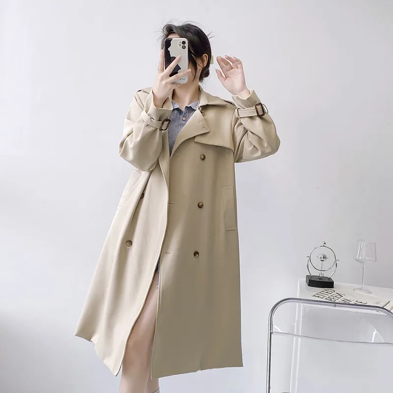 2022 Vintage Elegance English Wind Leisure Time Double Row Buckle Long New In Outerwears Winter Coat For Women Free Shipping
2022 Vintage Elegance English Wind Leisure Time Double Row Buckle Long New In Outerwears Winter Coat For Women Free Shipping