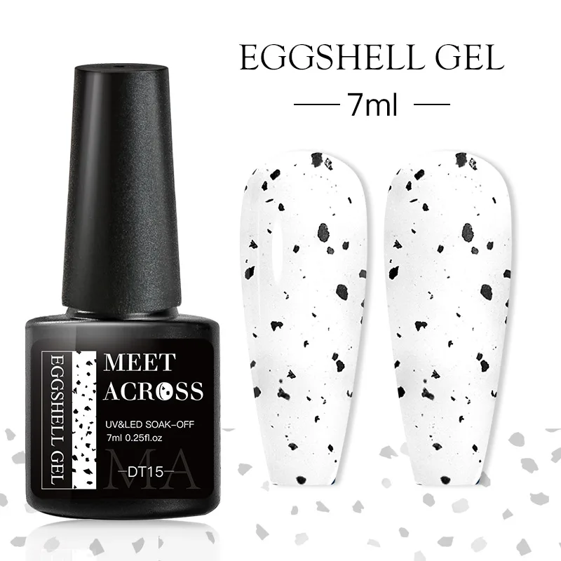MEET ACROSS 7ml Eggshell Gold Glitter Gel Nail Polish Quail Egg Effect Transparent Top Coat Semi Permanent Soak Off UV Gel
MEET ACROSS 7ml Eggshell Gold Glitter Gel Nail Polish Quail Egg Effect Transparent Top Coat Semi Permanent Soak Off UV Gel