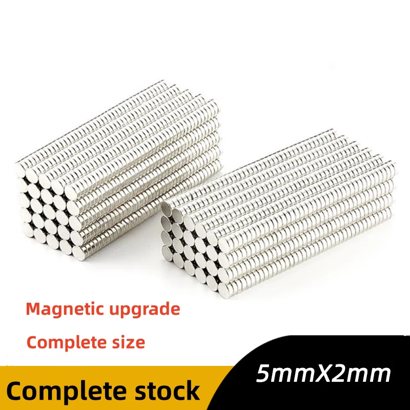 50~1000pcs 5x2mm NdFeB Strong Magnet Neodymium Iron Boron Diameter N35 N50 Strong Magnetic Steel Magnetite Permanent Magnet King
50~1000pcs 5x2mm NdFeB Strong Magnet Neodymium Iron Boron Diameter N35 N50 Strong Magnetic Steel Magnetite Permanent Magnet King