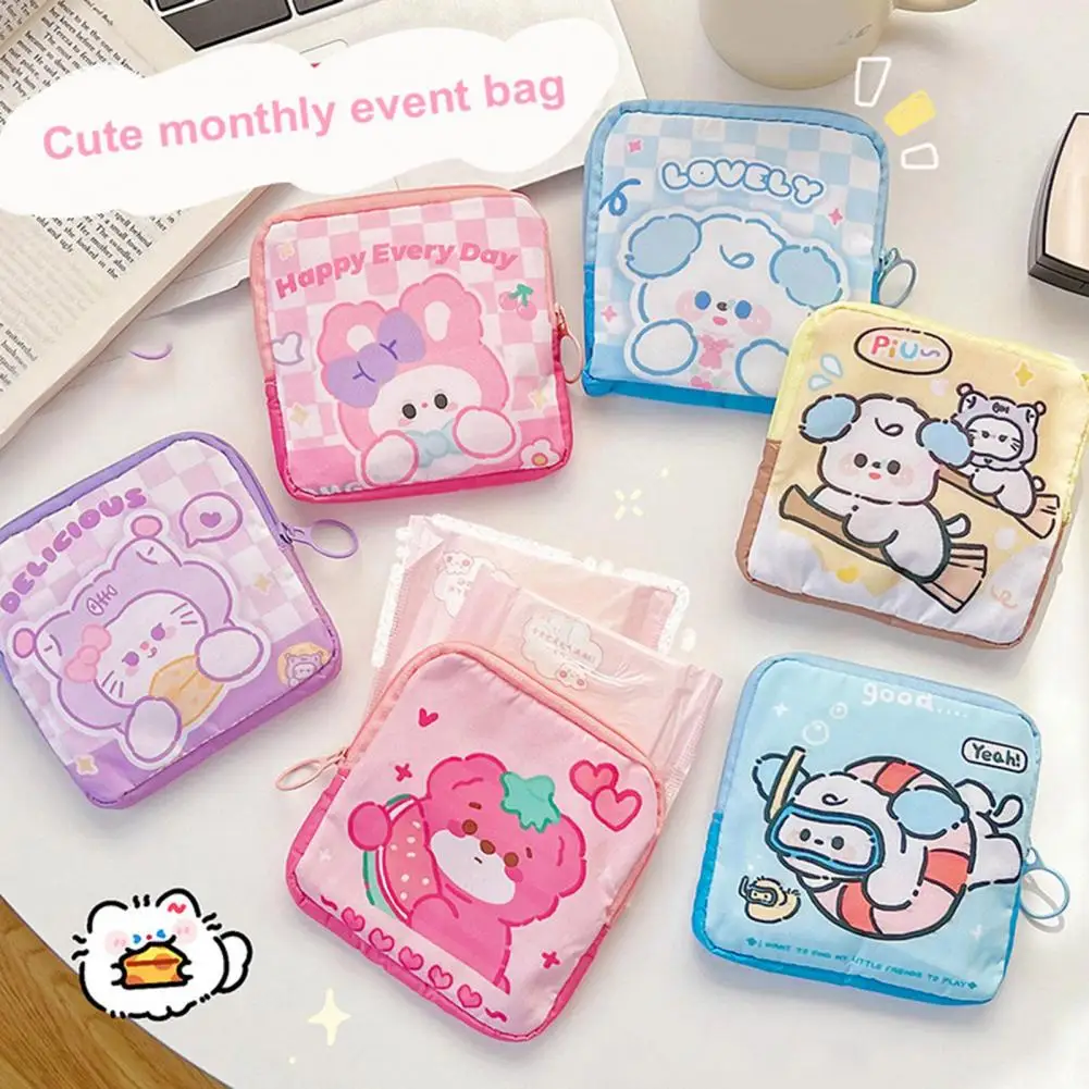 Napkin Pouch Cute Bunny Bear Dog Cat Print Pad Storage Bag Portable Zipper Pouch for Women Girls Students Dog Print Menstrual
Napkin Pouch Cute Bunny Bear Dog Cat Print Pad Storage Bag Portable Zipper Pouch for Women Girls Students Dog Print Menstrual