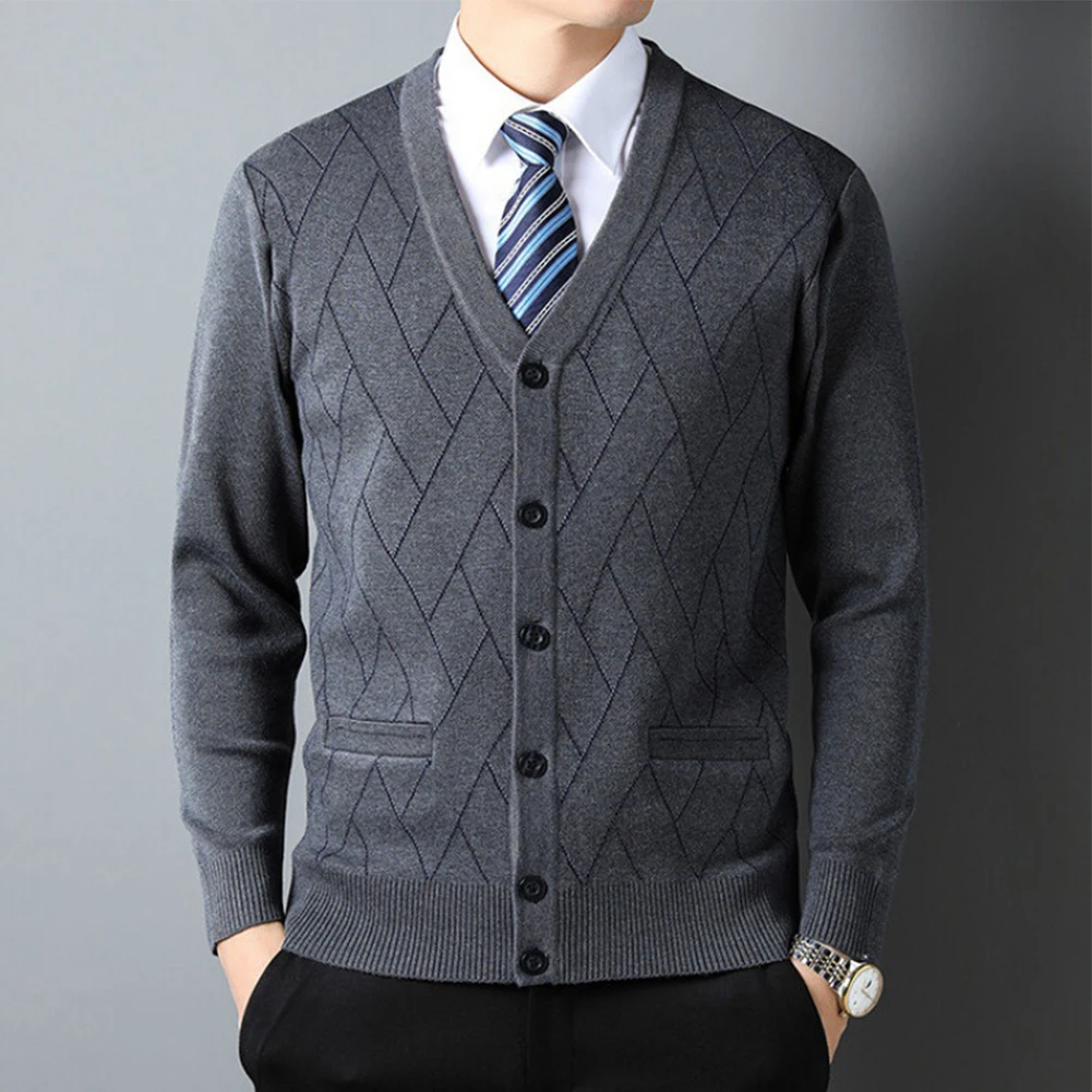 New Mens Autumn Winter Warm Checkered Rhombus Knitted V Neck Button Cardigan Knitwear Sweater Tops Blazer Coat Men's Sweater
New Mens Autumn Winter Warm Checkered Rhombus Knitted V Neck Button Cardigan Knitwear Sweater Tops Blazer Coat Men's Sweater