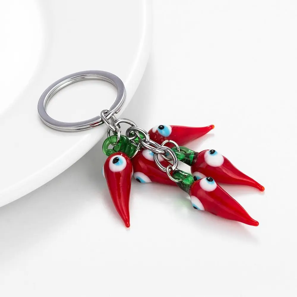 Red Chilli Lucky Eye Red Chilli keychain Cartoon Evil Eye Car Key Chain Durable Fashion Evil Eye keychain School Bag Decor
Red Chilli Lucky Eye Red Chilli keychain Cartoon Evil Eye Car Key Chain Durable Fashion Evil Eye keychain School Bag Decor