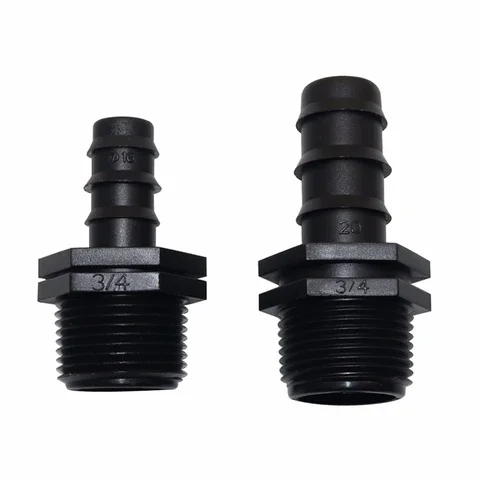 

Straight Connector DN16, DN20 Hose with Threaded Connections to a water pipe 1/2" 3/4" Male Threaded Quick Water Adapter 100 Pcs