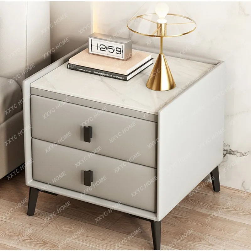 

Simple Modern Italian Light Luxury High-Grade Internet Celebrity Bedroom Bedside Installation-Free Storage Cabinet