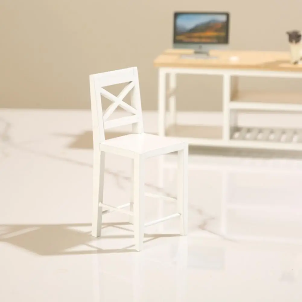 Dollhouse Chair Wooden Miniature Chair Diy Crafts Dollhouse Accessories for Home Decor 1 12 Scale Tiny Furniture Model Realistic
Dollhouse Chair Wooden Miniature Chair Diy Crafts Dollhouse Accessories for Home Decor 1 12 Scale Tiny Furniture Model Realistic