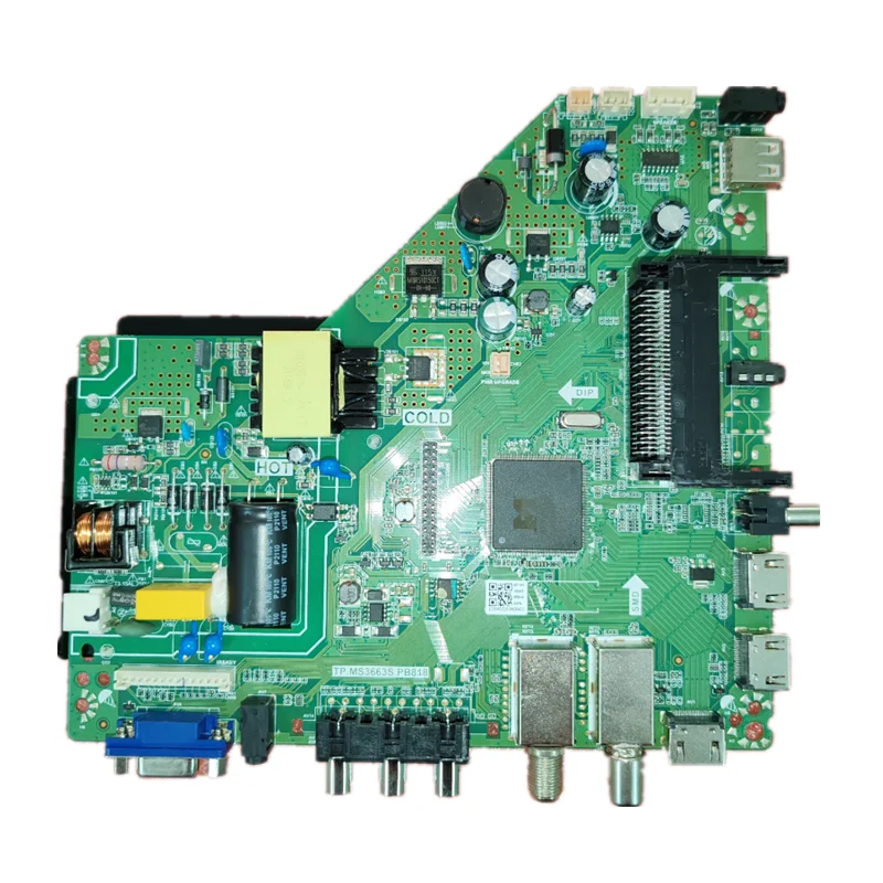 

TP.MS3663S.PB818 Three in one TV motherboard, physical photo, 36-40V 600ma 1366x768 tested well