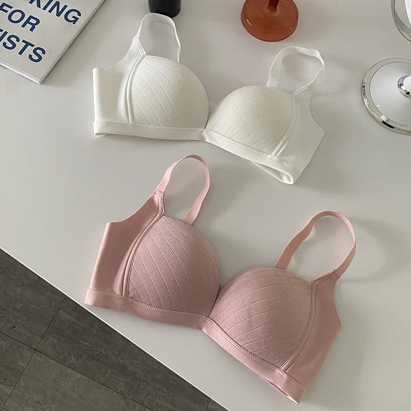 

Women Gathered Bra Sexy Wireless Bralette Push Up Anti Sagging Brassiere Comfort Intimate Lingerie Soft Breathable Underwear