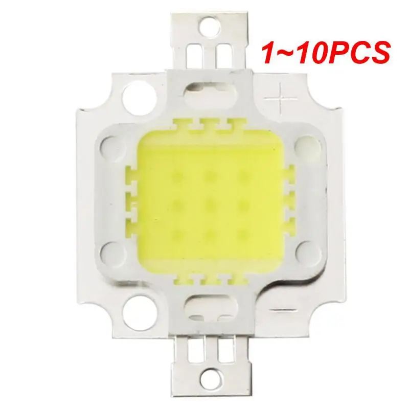 

1~10PCS Led Beads 10W 6000K High Power Pure White COB SMD Beads Chip Flood Light Source Bead Flood light Spotlight Outdoor