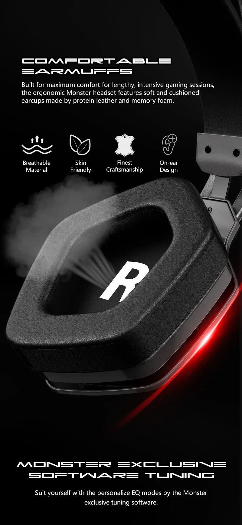 Original Monster N1 N1S 3.5MM/USB Wireless Bluetooth Headset Earphones Low Latency Noise Reduction Earbuds Gaming Headphones Original Monster N1 N1S 3.5MM/USB Wireless Bluetooth Headset Earphones Low Latency Noise Reduction Earbuds Gaming Headphones