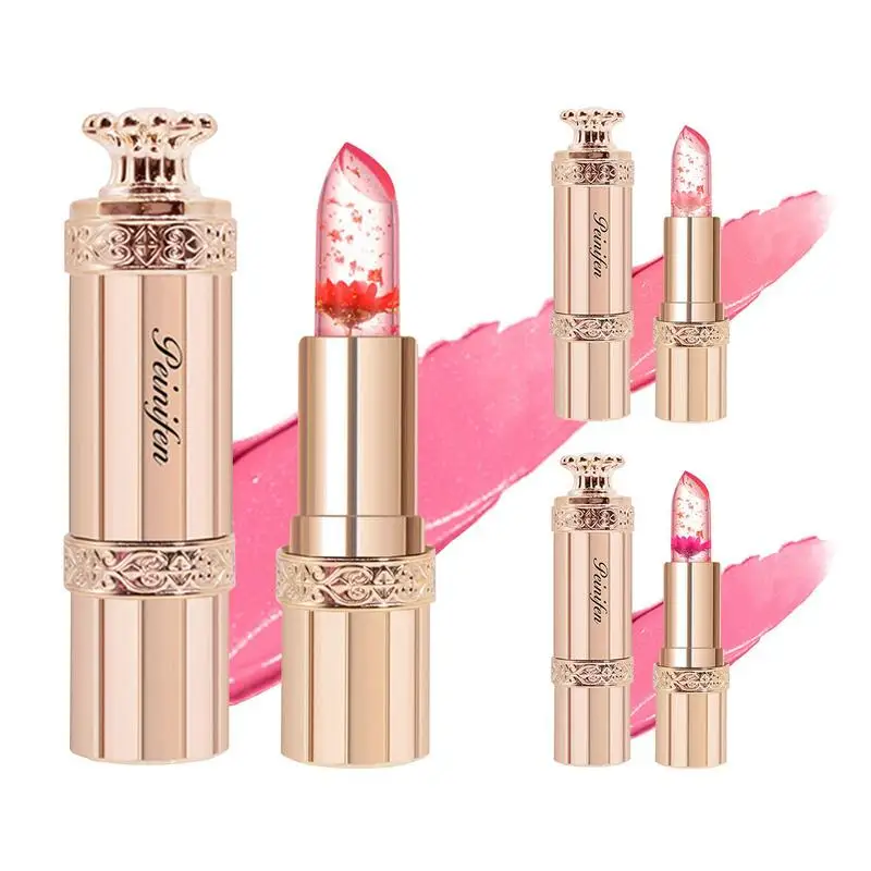 Moisturizer Lip Gloss Transparent Jelly Flower Lipstick Temperature Color Change Waterproof Makeup Lip Balm Cosmetic Makeup Tool
Moisturizer Lip Gloss Transparent Jelly Flower Lipstick Temperature Color Change Waterproof Makeup Lip Balm Cosmetic Makeup Tool