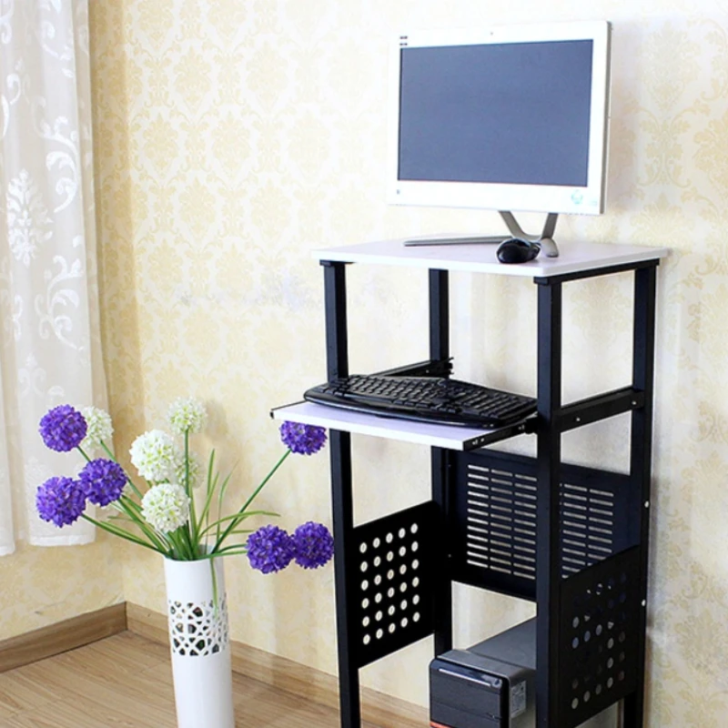 Standing Computer Desk Desktop Home Desk Removable Living Room Simple Printer Stand Simple Projector Table Office Furniture
Standing Computer Desk Desktop Home Desk Removable Living Room Simple Printer Stand Simple Projector Table Office Furniture