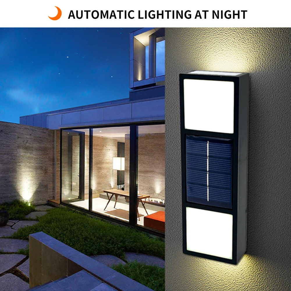 6LEDs Solar Wall Lamp Outdoor Waterproof Up and Down Luminous Garden Decor Lighting Warm/White Solar Light Fence Sunlight Lamp
6LEDs Solar Wall Lamp Outdoor Waterproof Up and Down Luminous Garden Decor Lighting Warm/White Solar Light Fence Sunlight Lamp