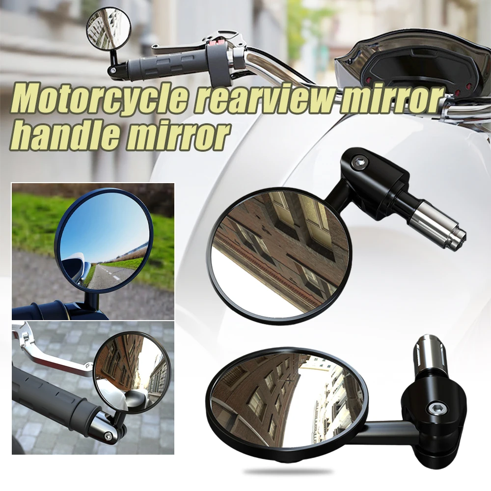 2Pcs/Pair Motorcycle Rearview Handle Bar End Mirrors Moto Accessories 16mm Universal Motorbike Handlebar Round Convex Mirror
2Pcs/Pair Motorcycle Rearview Handle Bar End Mirrors Moto Accessories 16mm Universal Motorbike Handlebar Round Convex Mirror