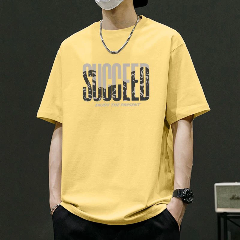 Fashion O-Neck Printed Letter Loose T-Shirt Men's Clothing 2024 Summer New Oversized Casual Pullovers All-match Tee Shirt
Fashion O-Neck Printed Letter Loose T-Shirt Men's Clothing 2024 Summer New Oversized Casual Pullovers All-match Tee Shirt