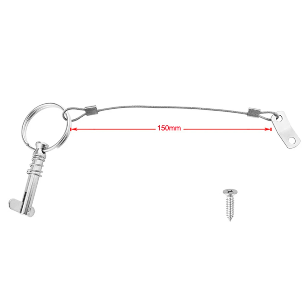 Durable Marine Tongue Pin Part 1/4 Inch 316 Stainless Steel 6.3mm Bimini Corrosion Resistant Pin Quick Release
Durable Marine Tongue Pin Part 1/4 Inch 316 Stainless Steel 6.3mm Bimini Corrosion Resistant Pin Quick Release