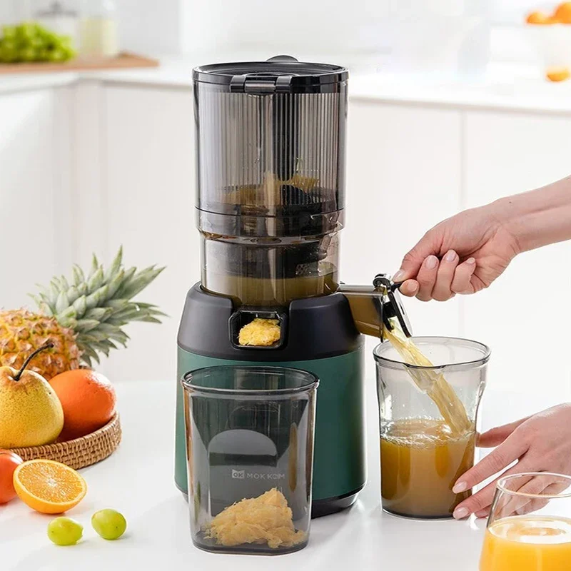 

Slow Juicer Cold Press Household Residue Separation Large Caliber Fully Automatic Fruit and Vegetable Juice Extractor220V